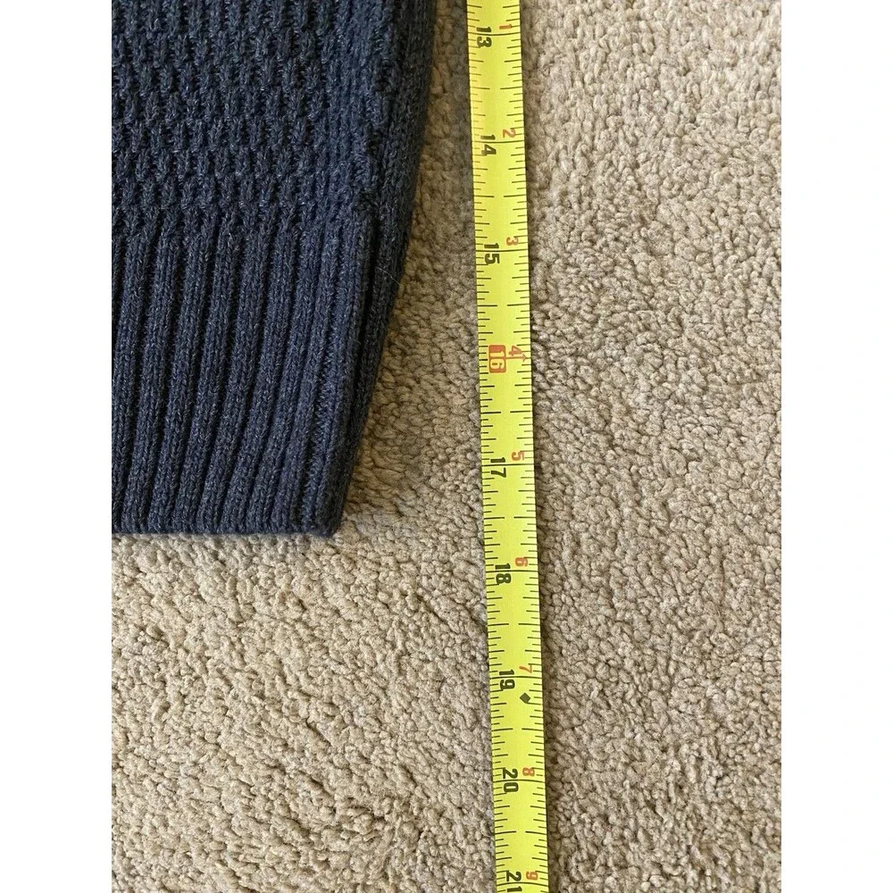 NWT U.S. Polo Assn. Men's Mixed Texture Quarter-Zip Sweater – Charcoal Gray XL
